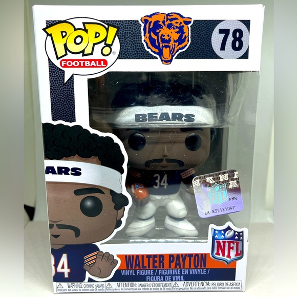 Funko POP! Football Legends Chicago Bears Walter Payton #78 MINT with protector - Picture 3 of 3